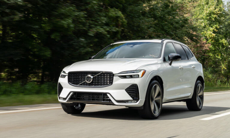 2022 Volvo XC60 Exterior Tree Lined Road