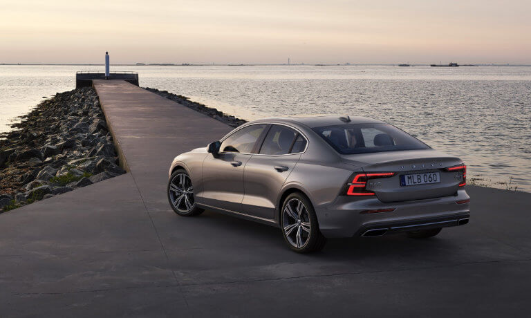 2021 Volvo S60 exterior facing waterfront