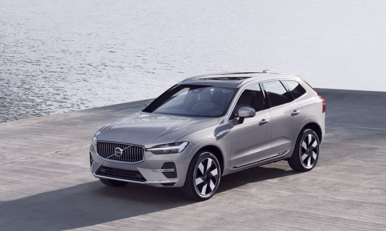 2023 Volvo XC60 Recharge Exterior On Concrete Pier