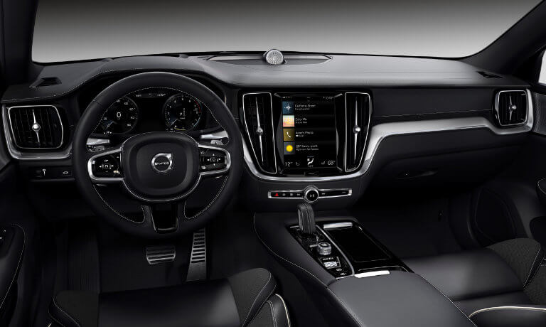 2021 Volvo S60 interior front and infotainment screen