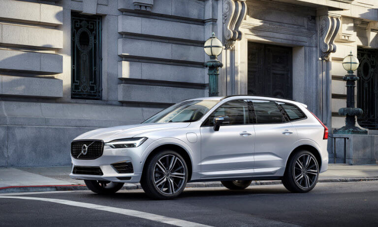 2021 Volvo XC60 driving in town