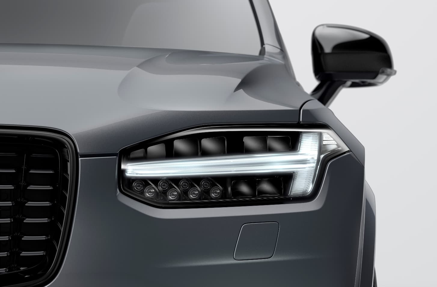 Closeup of a 2021 Volvo XC90