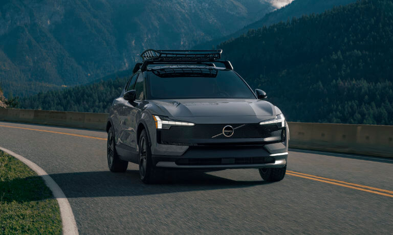 2025 Volvo EX30 Exterior On Mountain Curve