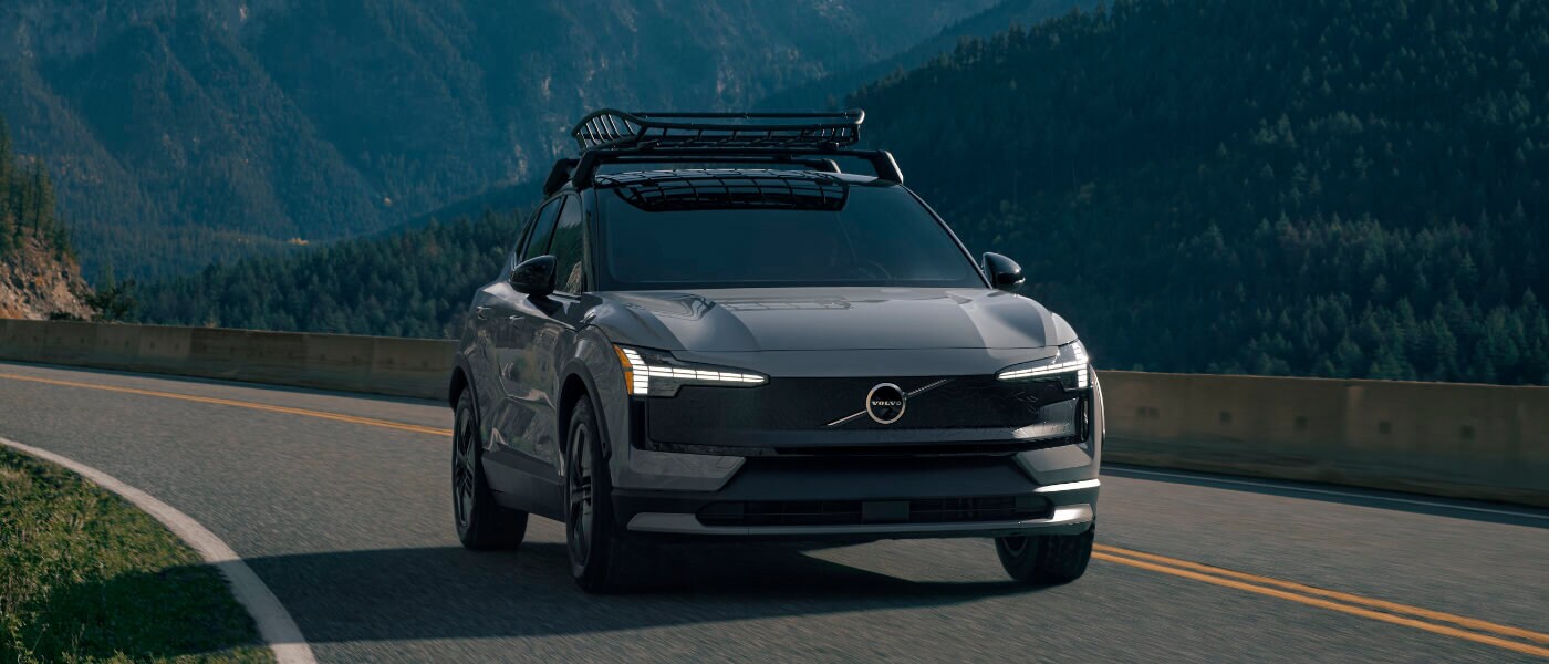 2025 Volvo EX30 Exterior On Mountain Curve
