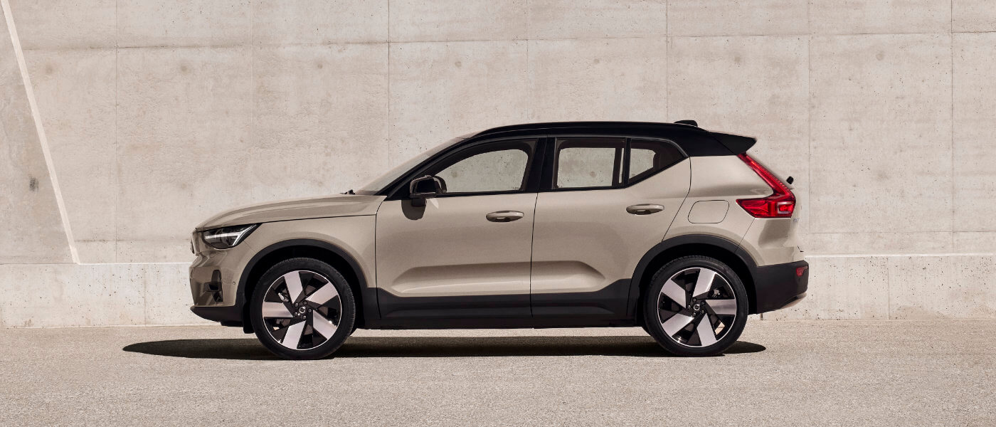 2026 Volvo EX40 Exterior Side By Concrete Wall