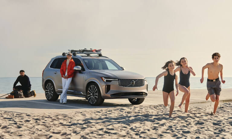 2025 Volvo XC90 Exterior At Beach With Family