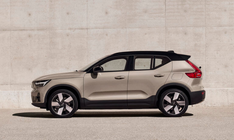 2025 Volvo EX40 Exterior Side By Concrete Wall