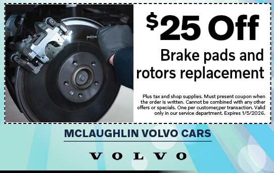 $25 Off Brake Pads and Rotors Replacement