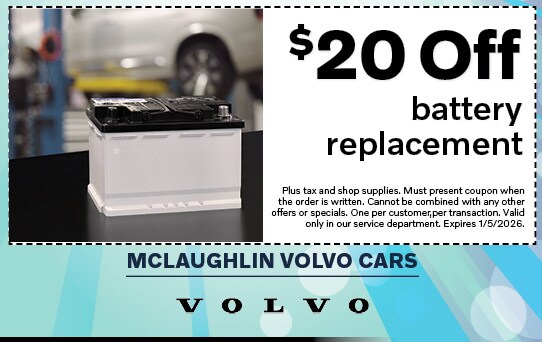 $20 Off Vehicle Battery Replacement