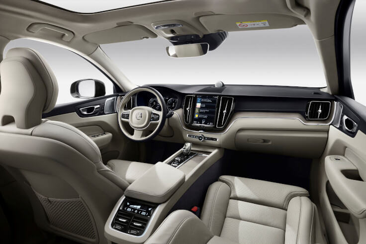 Interior of a 2020 Volvo XC40
