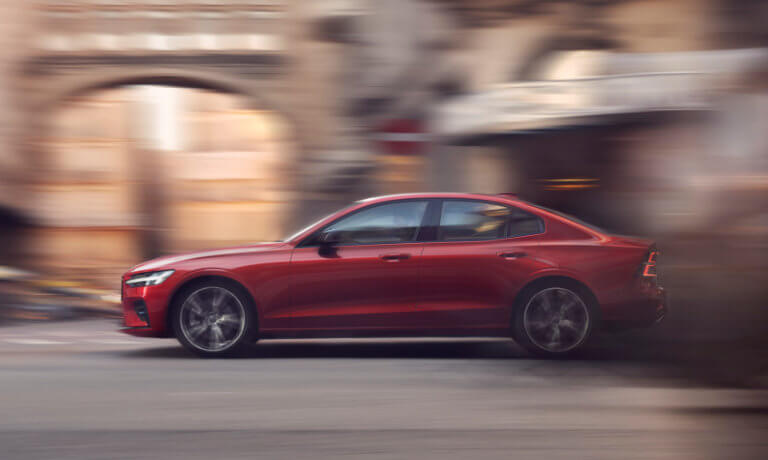 2021 Volvo S60 exterior fast down road