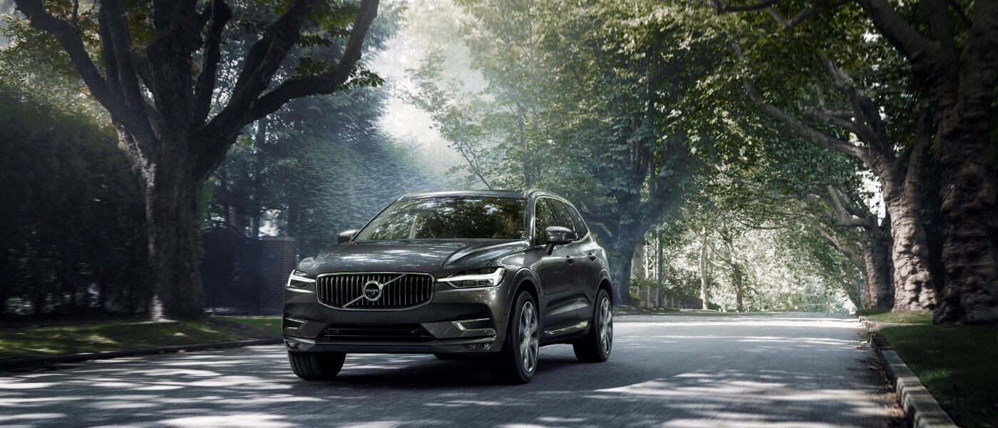Grey 2020 Volvo XC60 on road