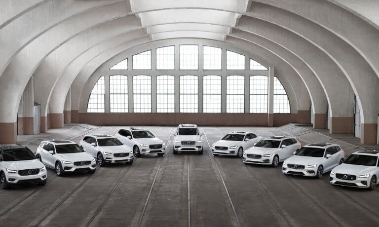 Full Volvo lineup of vehicles