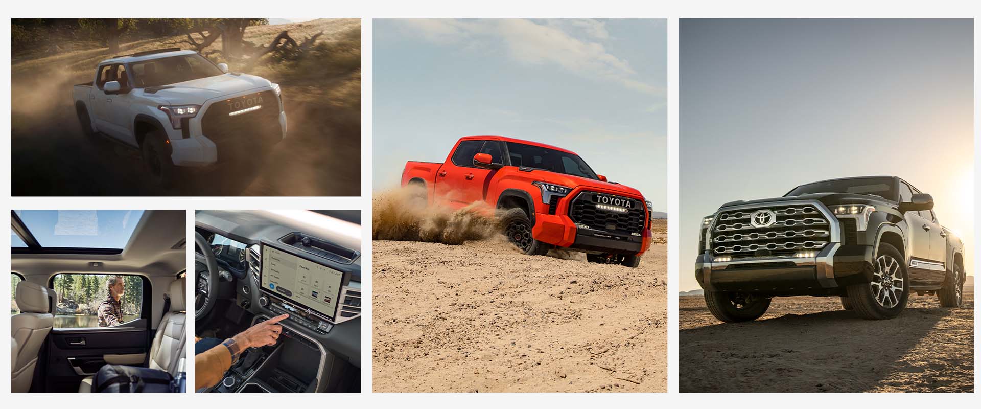Performance features of the 2022 Tundra at Mechanicsville Toyota of Mechanicsville | Image Collage Showing Various Images of the All-New 2022 Toyota Tundra