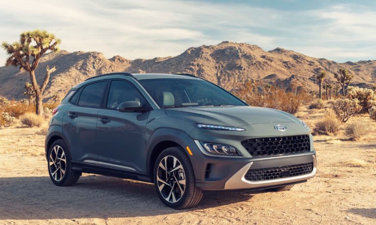 2023 Hyundai Kona exterior in desert
