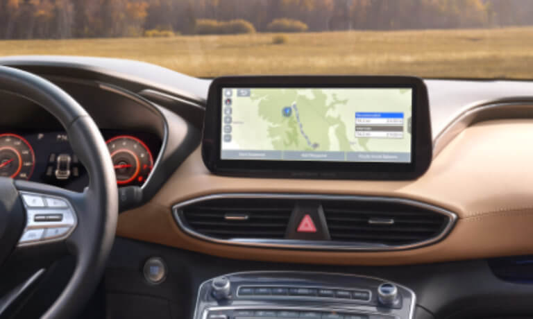 2023 Hyundai Santa Fe interior infotainment screen