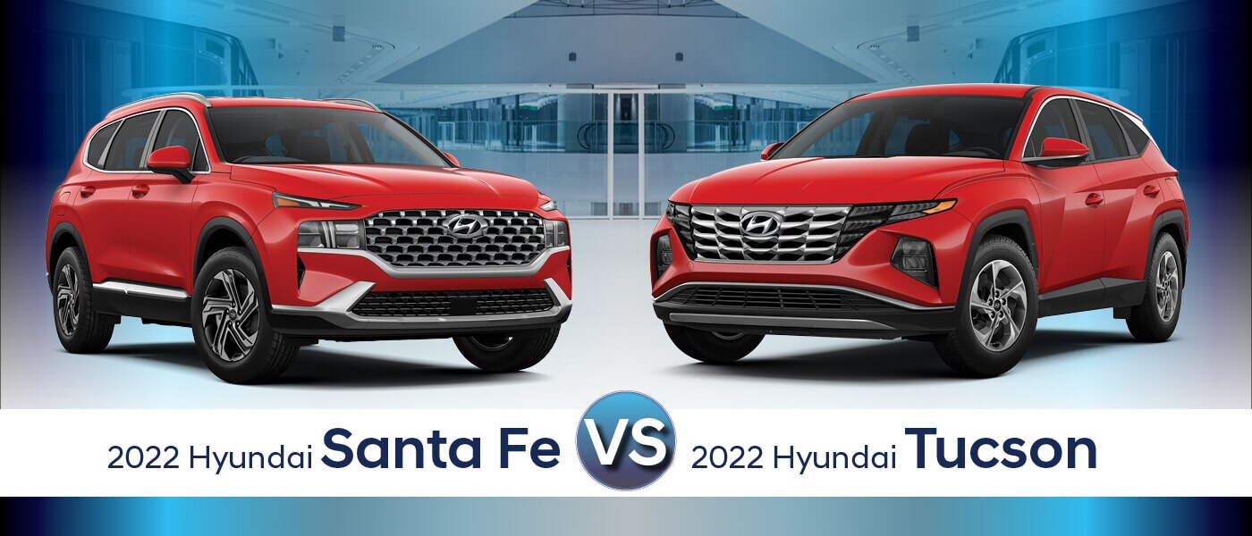 2022 Hyundai Santa Fe vs. 2022 Hyundai Tucson in Rocky Mount, NC