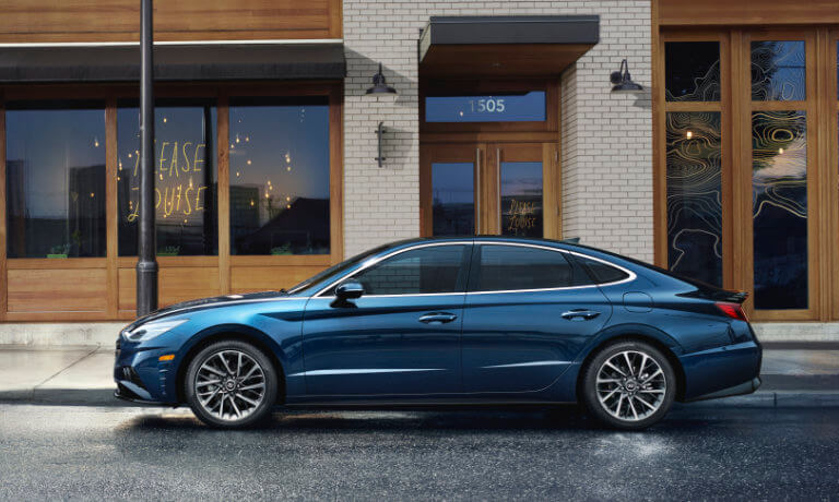 2023 Hyundai Sonata exterior outside cafe