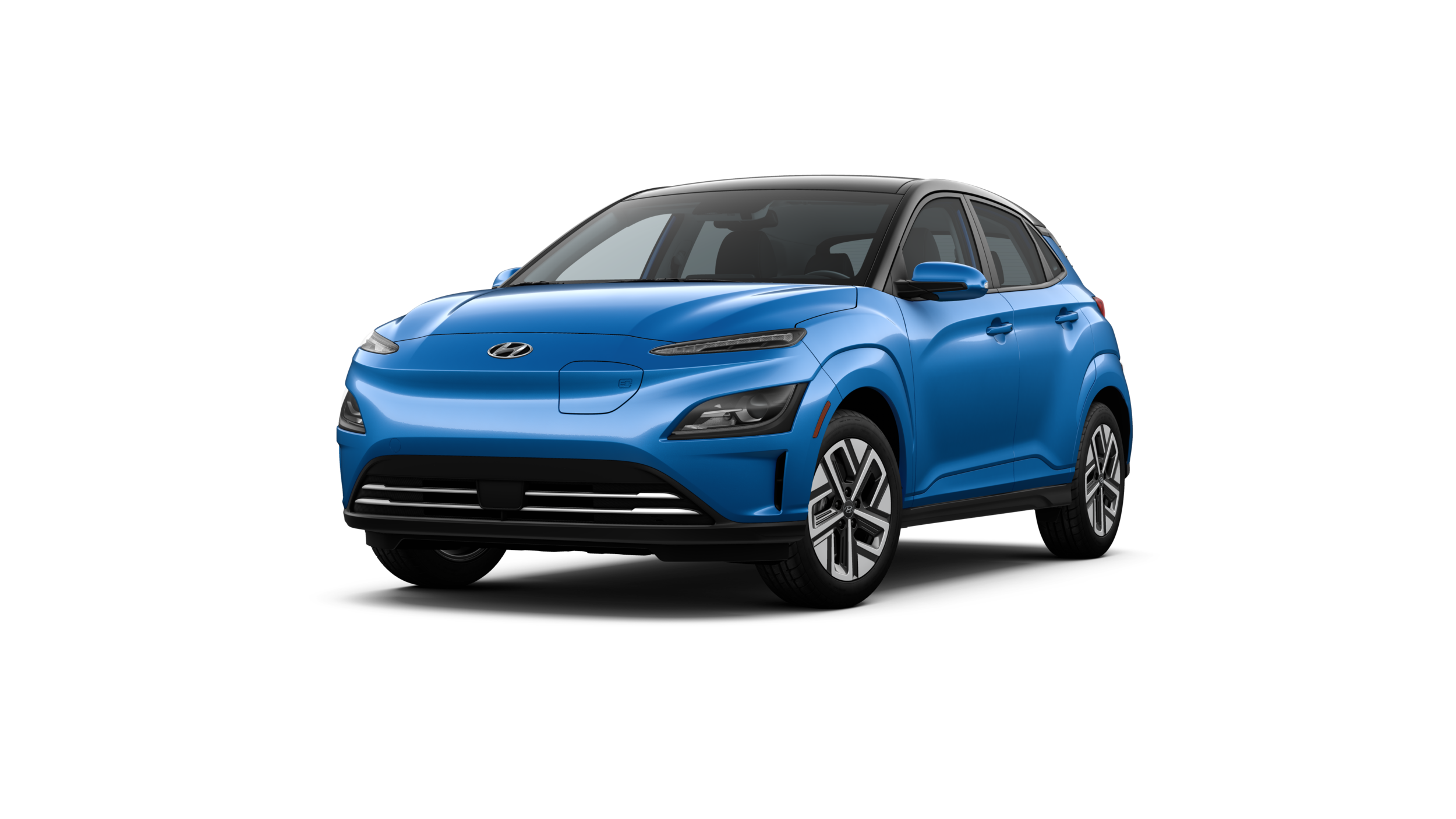 2023_Kona_EV_SE_FWD_BlueWave_Black_FrontDrvrAngleWheelTurn_WhiteStudio.png