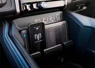 center console and class-exclusive available dual wireless charging pads
