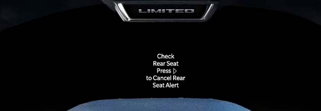 rear seat reminder alert