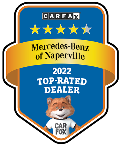 Mercedes-Benz of Naperville Recognized as a CARFAX Top-Rated Dealer 2022 CARFAX Top-Rated Dealer badge