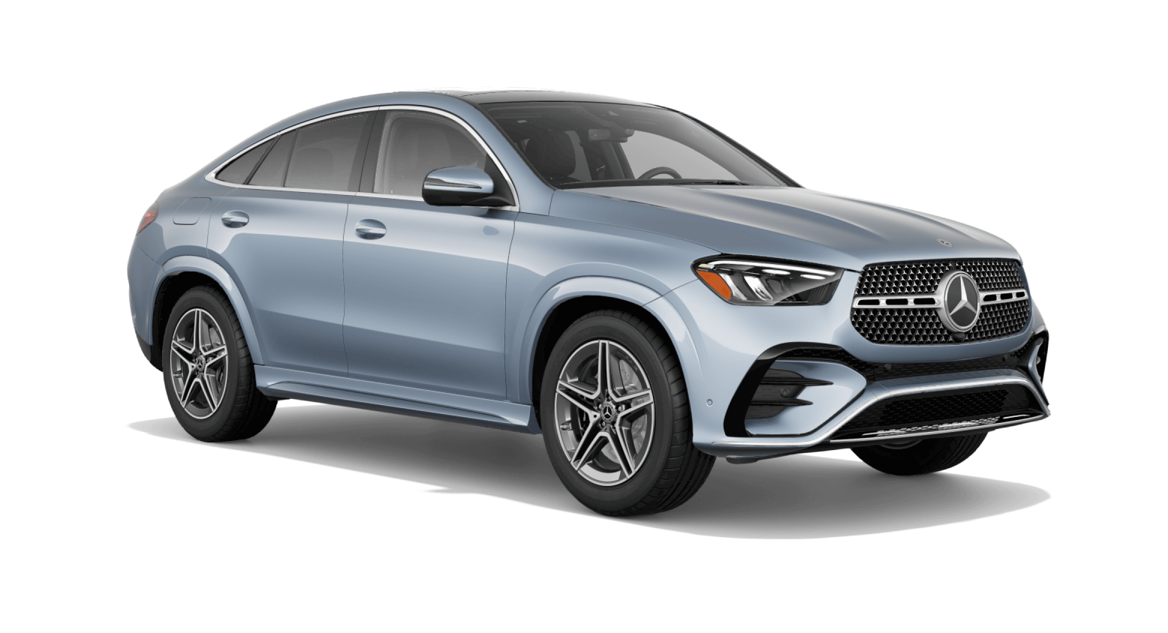 Learn about the Mercedes Benz GLE exterior color options Mercedes Benz GLE in MANUFAKTUR Signature Cote d'Azur Light Blue Metallic