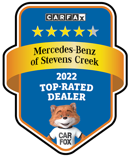 Mercedes-Benz of Stevens Creek Recognized as a CARFAX Top-Rated Dealer 2022 CARFAX Top-Rated Dealer badge