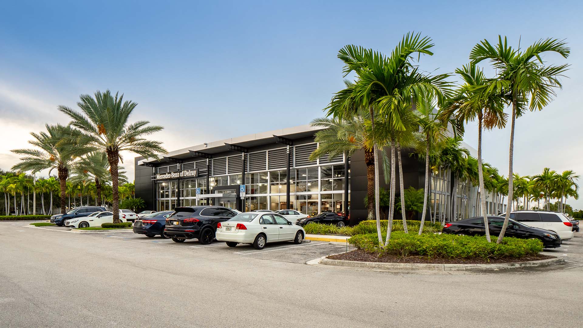 Find a great deal on a new or pre-owned Mercedes-Benz vehicle near you at Mercedes-Benz of Delray Exterior view of Mercedes-Benz of Delray