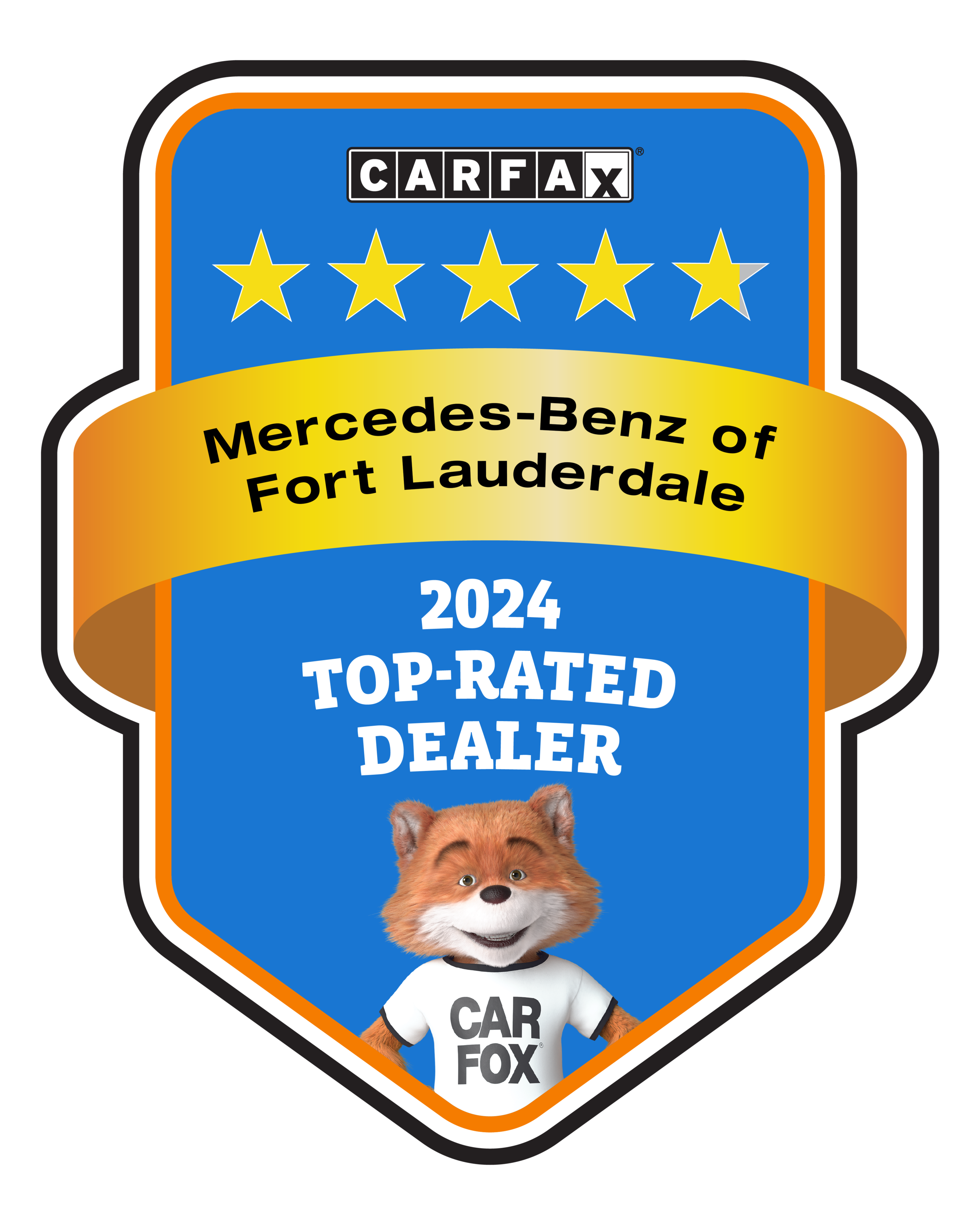 Mercedes-Benz of Fort Lauderdale CARFAX Top-Rated Dealer badge