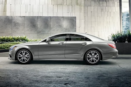 Silver Mercedes-Benz CLS