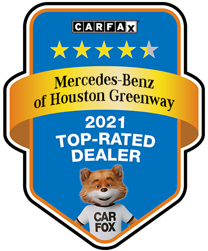 Mercedes-Benz of Houston Greenway Recognized as a CARFAX Top-Rated Dealer 2021 CARFAX Top-Rated Dealer badge