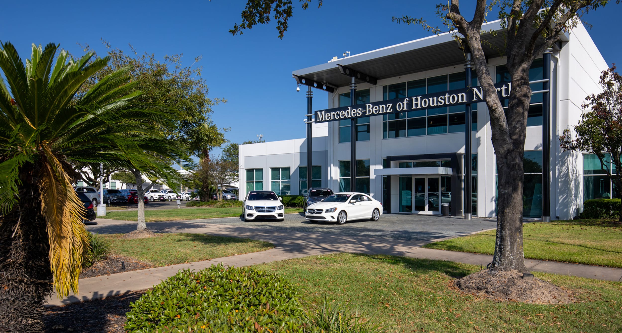 Mercedes-Benz of Houston North | Offering Mercedes-Benz sales, service, and parts in Houston, TX Outside view of Mercedes-Benz of Houston North