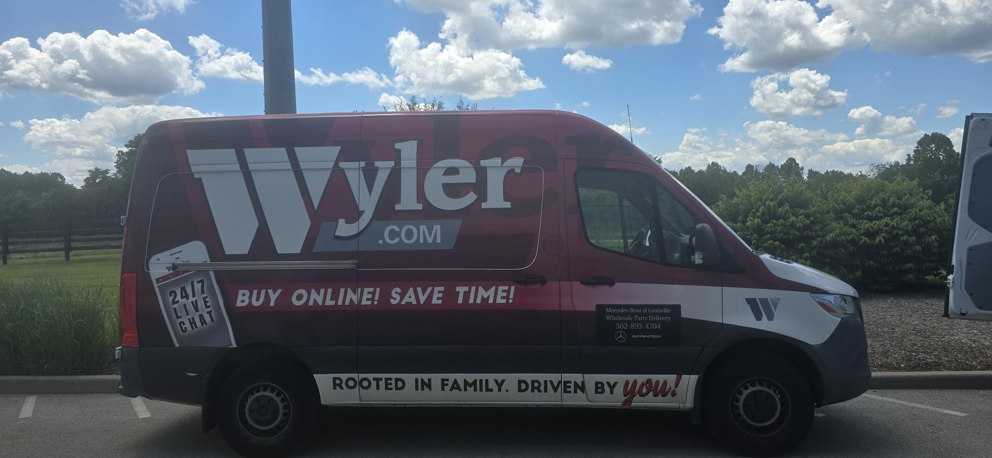 Mercedes-Benz of Louisville wholesale parts delivery van — Jeff Wyler Automotive Family