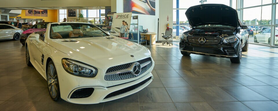 Mercedes-Benz of Naperville Finance Center Mercedes-Benz of Naperville finance center and showroom with new Mercedes-Benz vehicles for sale