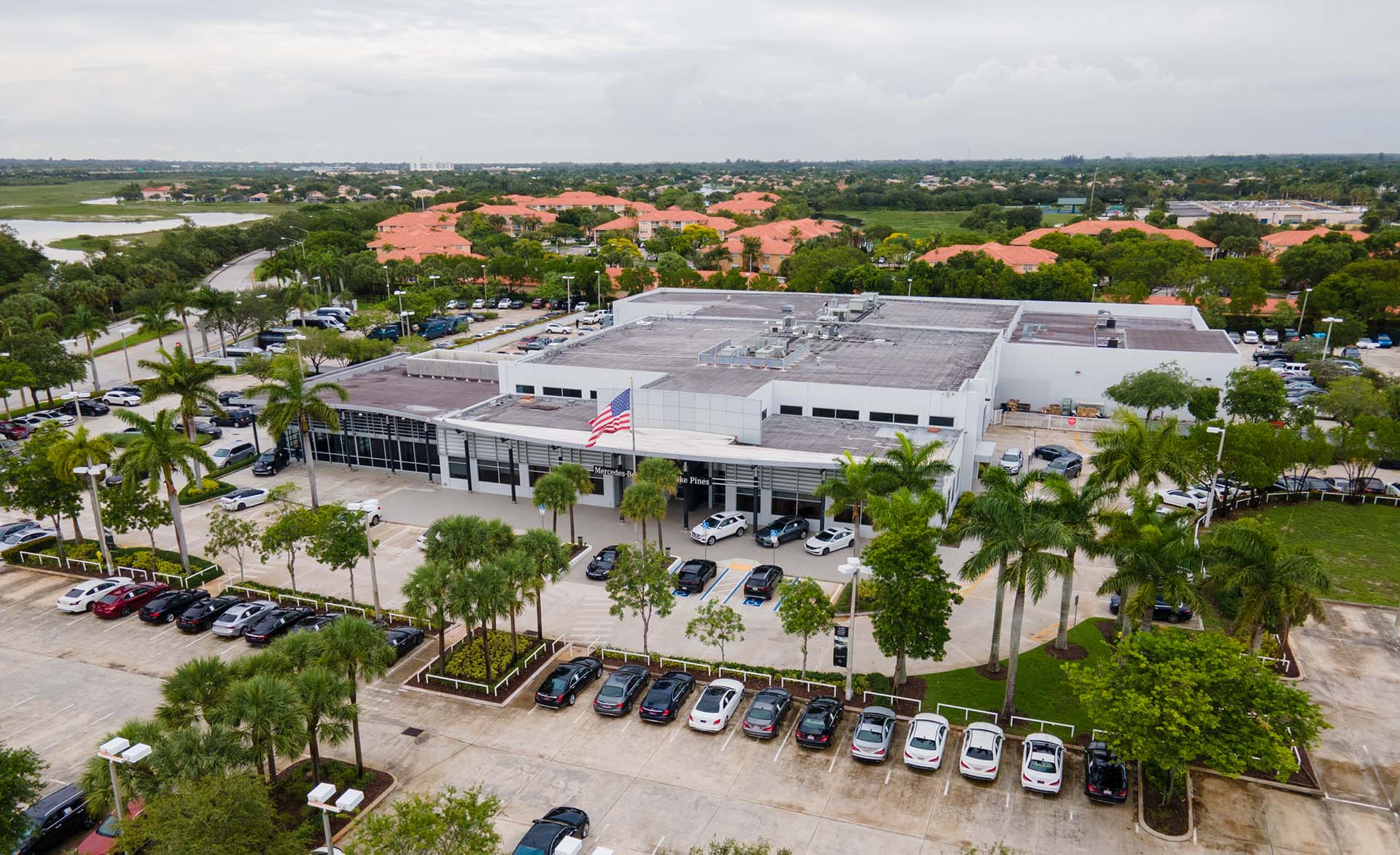 Get directions to Mercedes-Benz of Pembroke Pines Aerial view of Mercedes-Benz of Pembroke Pines