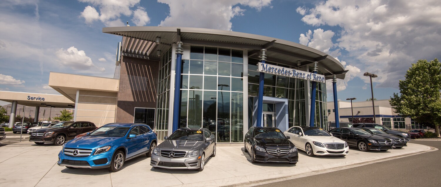 Get directions to Mercedes-Benz of Reno and find your dream Mercedes-Benz today in Reno Outside view of Mercedes-Benz of Reno
