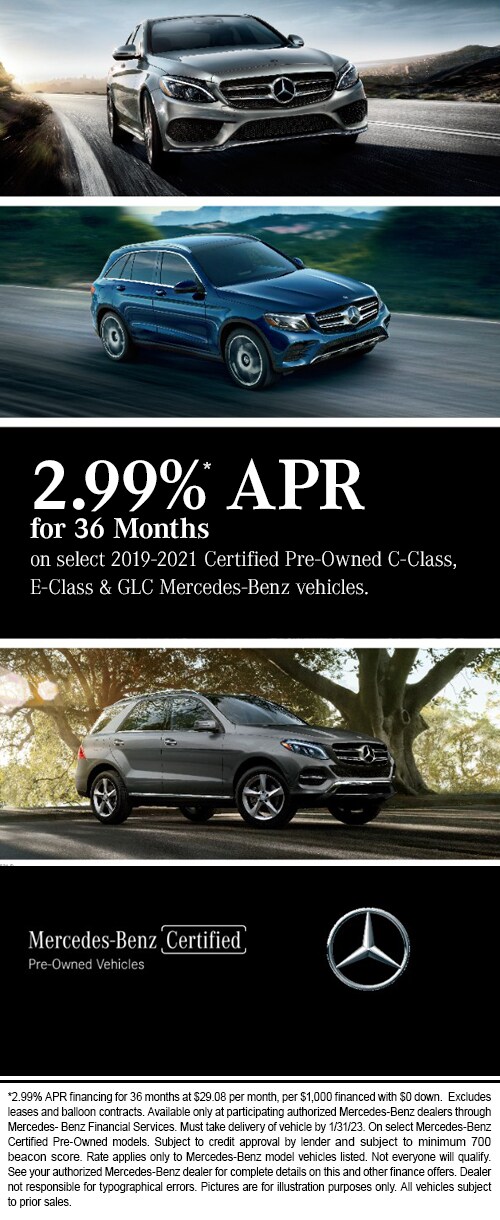 2.99% APR for 36 Months on select CPO available