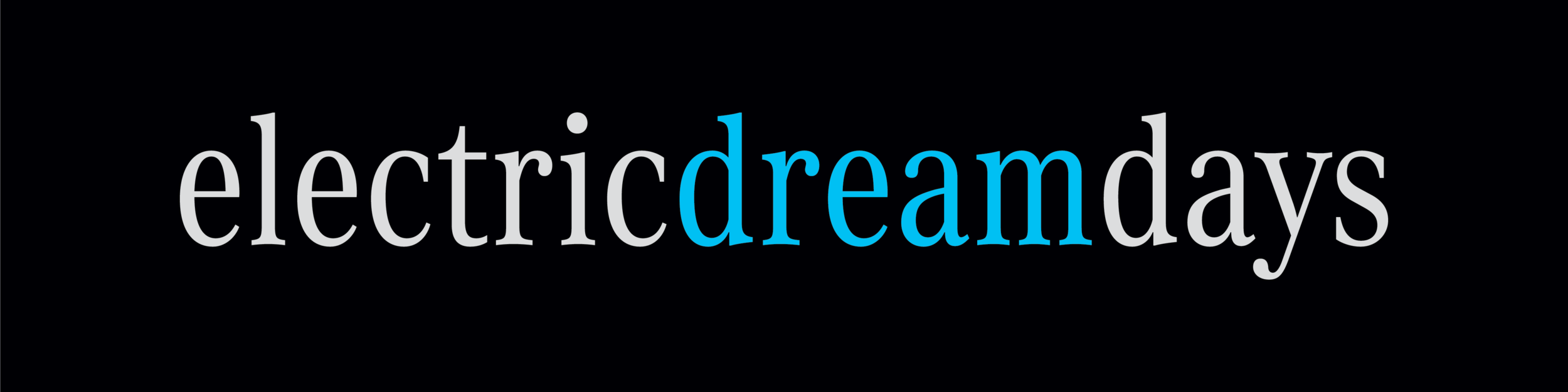 Electric Dream Days Logo Black Stage.png