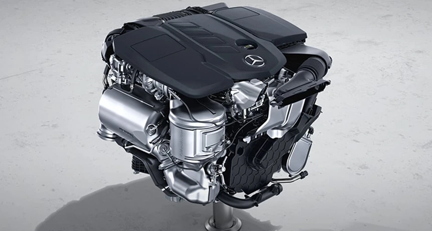 Cutaway render of the 2.0L inline-4 turbo engine on a grey background
