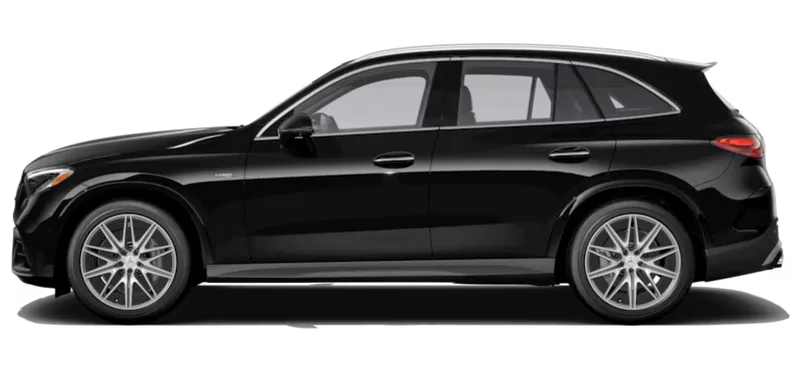 Black 2027 Mercedes-AMG GLC 53 4MATIC+ SUV shown in profile