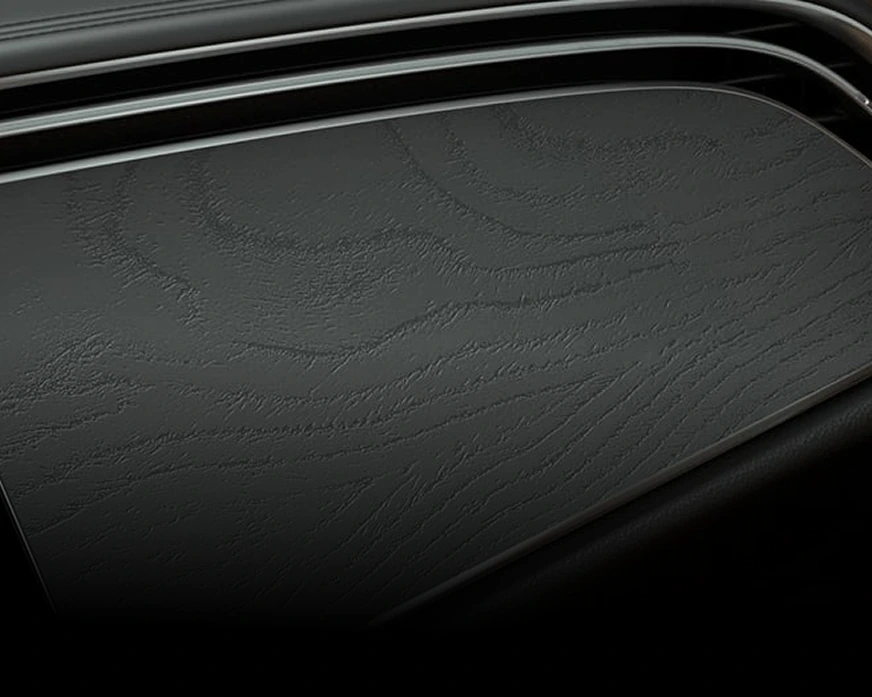 Natural Grain Black Ash wood trim across the E-Class dashboard