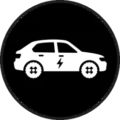 Electric vehicle icon