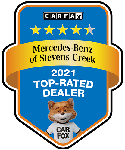 Mercedes-Benz of Stevens Creek Recognized as a CARFAX Top-Rated Dealer 2021 CARFAX Top-Rated Dealer badge