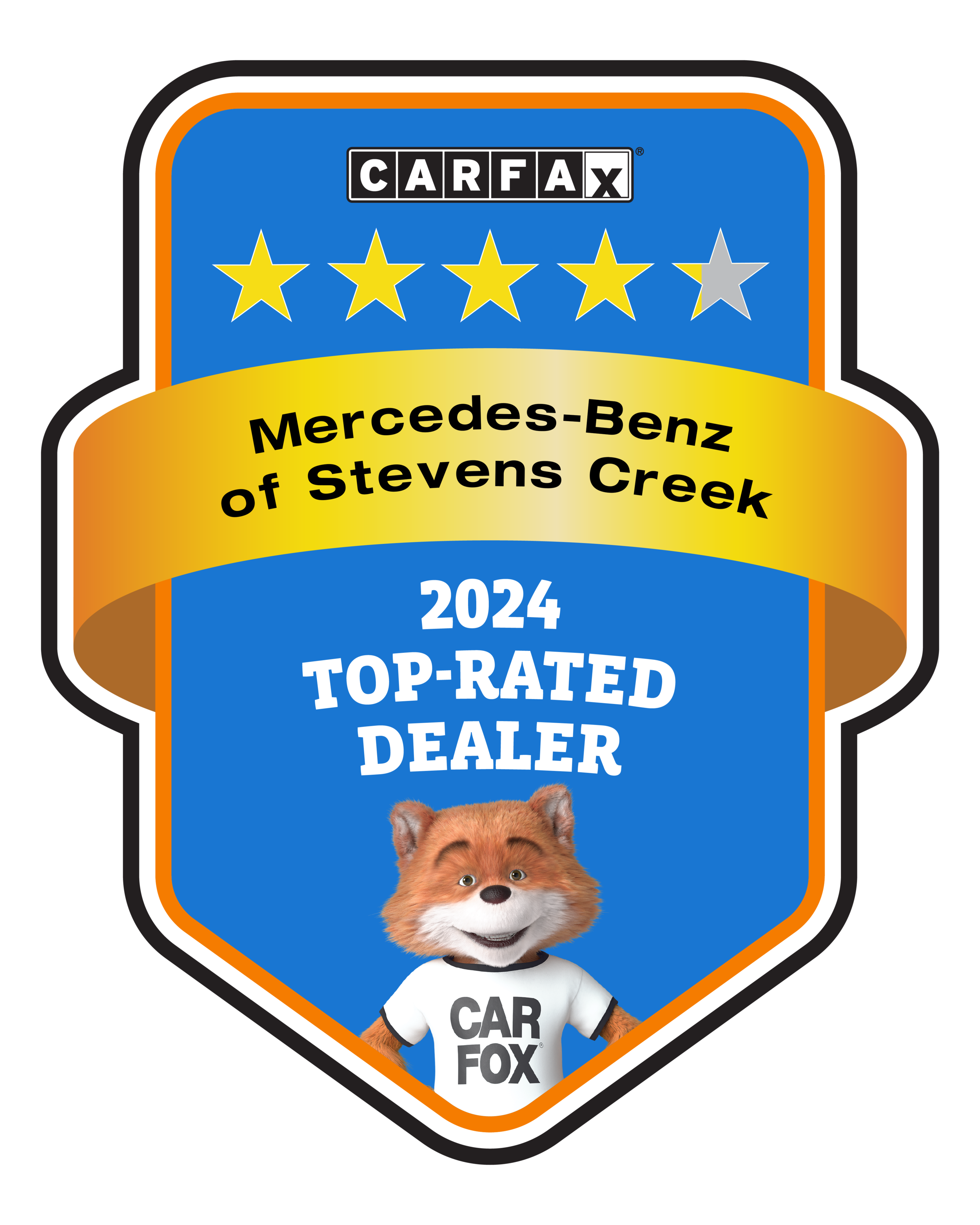 Mercedes-Benz of Stevens Creek CARFAX Top-Rated Dealer badge