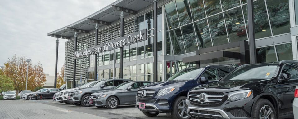 Mercedes-Benz of Stevens Creek offers Mercedes-Benz sales, service, and parts in San Jose Mercedes-Benz of Stevens Creek exterior