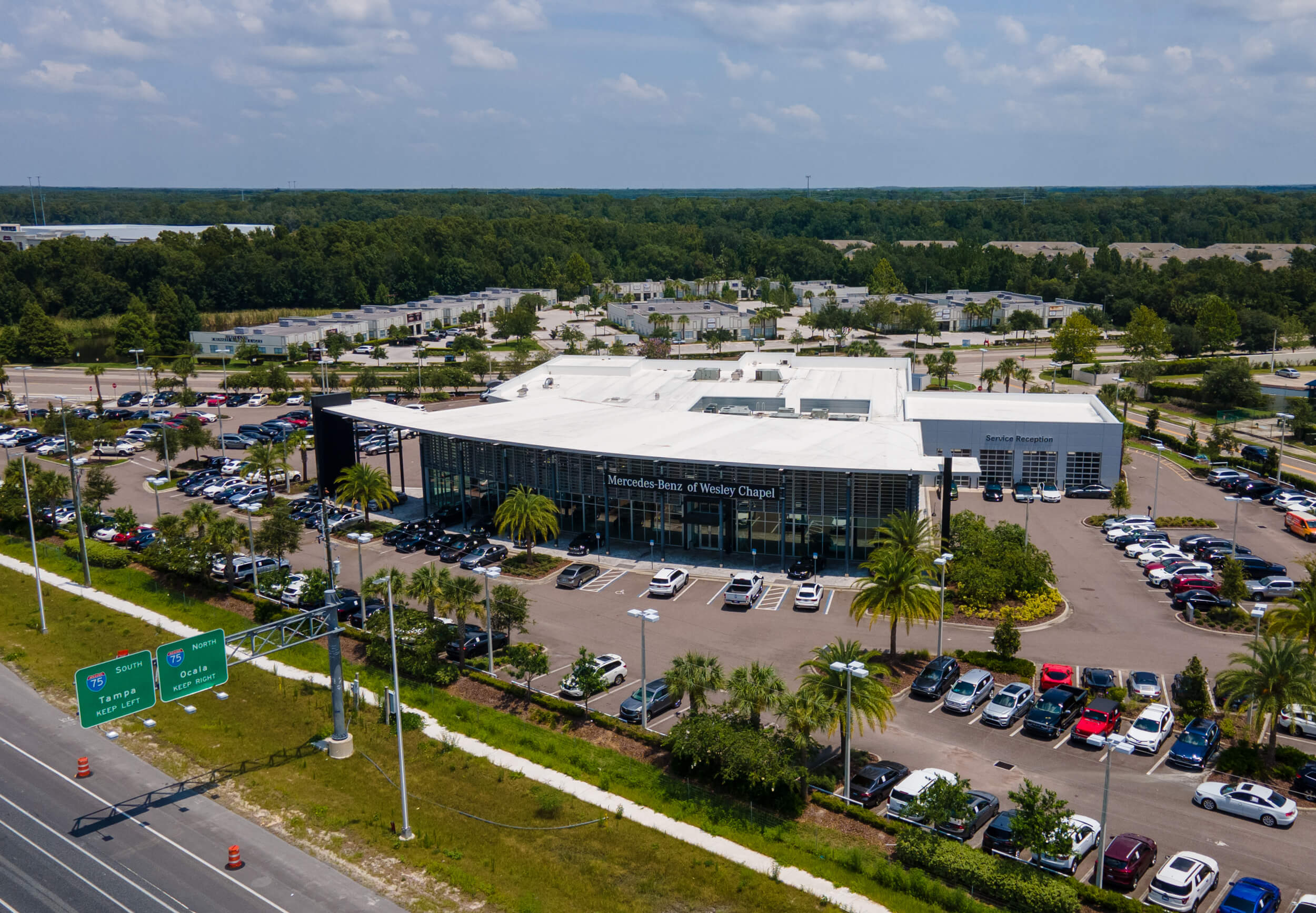 Exterior shot of Mercedes-Benz of Wesley Chapel dealership