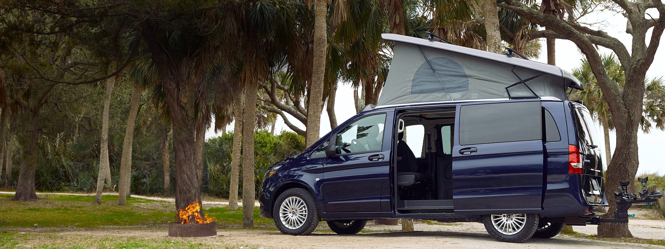 Mercedes-Benz Metris Getaway Camper Van at a camp site