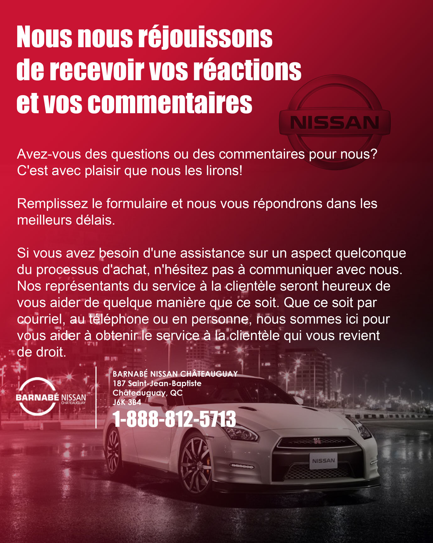Chateauguay nissan dealer #1