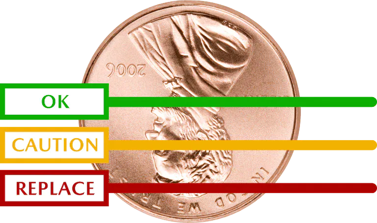 The Penny Test Check your Land Rover tire depth